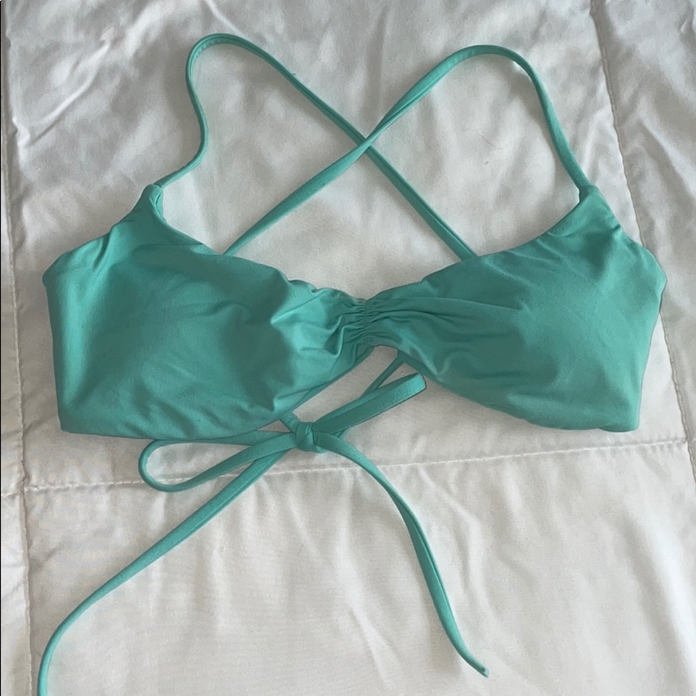 Teal bikini top